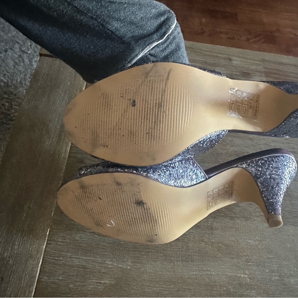 BAIT footwear Silver Glitter Kitten Heel - Picture 4 of 6